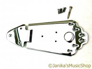 CHROME SEMI ACOUSTIC GUITAR TAILPIECE